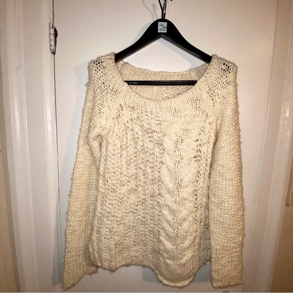 Free People Wool and Mohair blend Cable knit Sweater - Picture 2 of 4